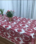 Rectangle Damask Taffeta Tablecloth - New Star Fabrics