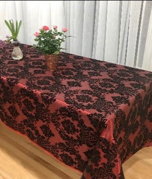 Rectangle Damask Taffeta Tablecloth - New Star Fabrics