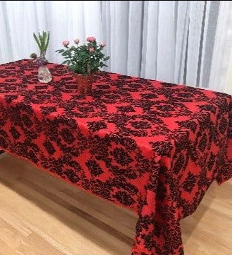 Rectangle Damask Taffeta Tablecloth - New Star Fabrics